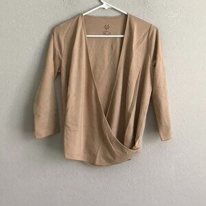 Isaac Mizrahi Live! Essentials Pima Cotton Cardigan - Hazelnut (Sz XXS) a397186